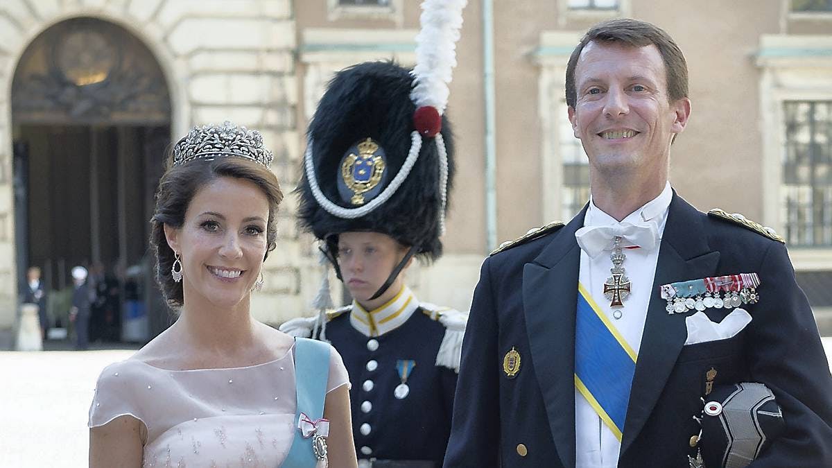 Prinsesse Marie og prins Joachim til prinsesse Madeleines bryllup i 2013