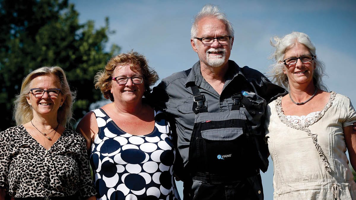 Kirsten, Karen, Jørgen og Helle