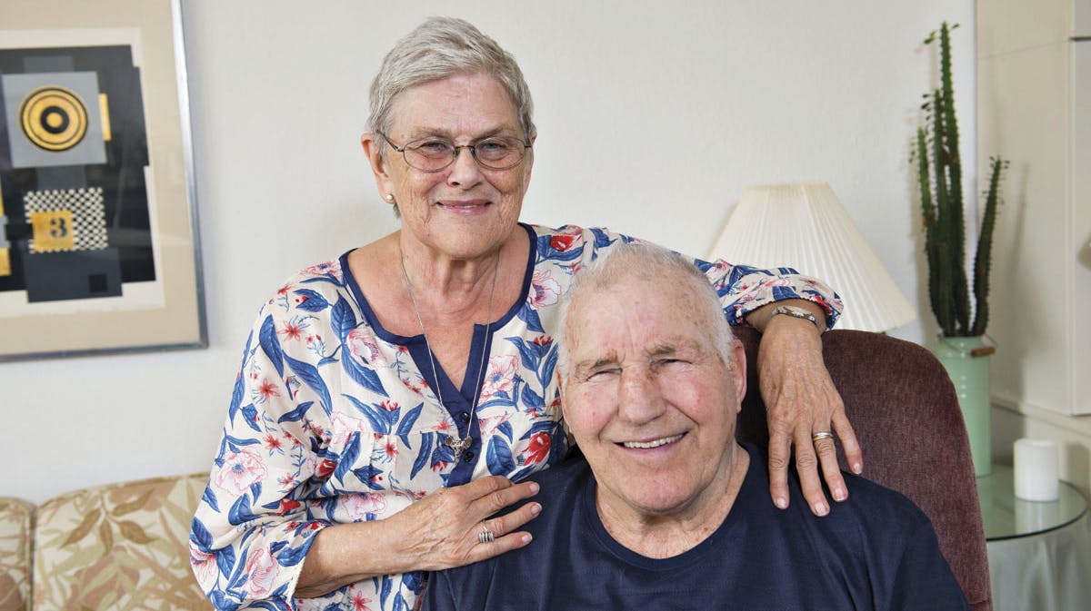 Jørgen "Gamle" Hansen og fru Hanne.