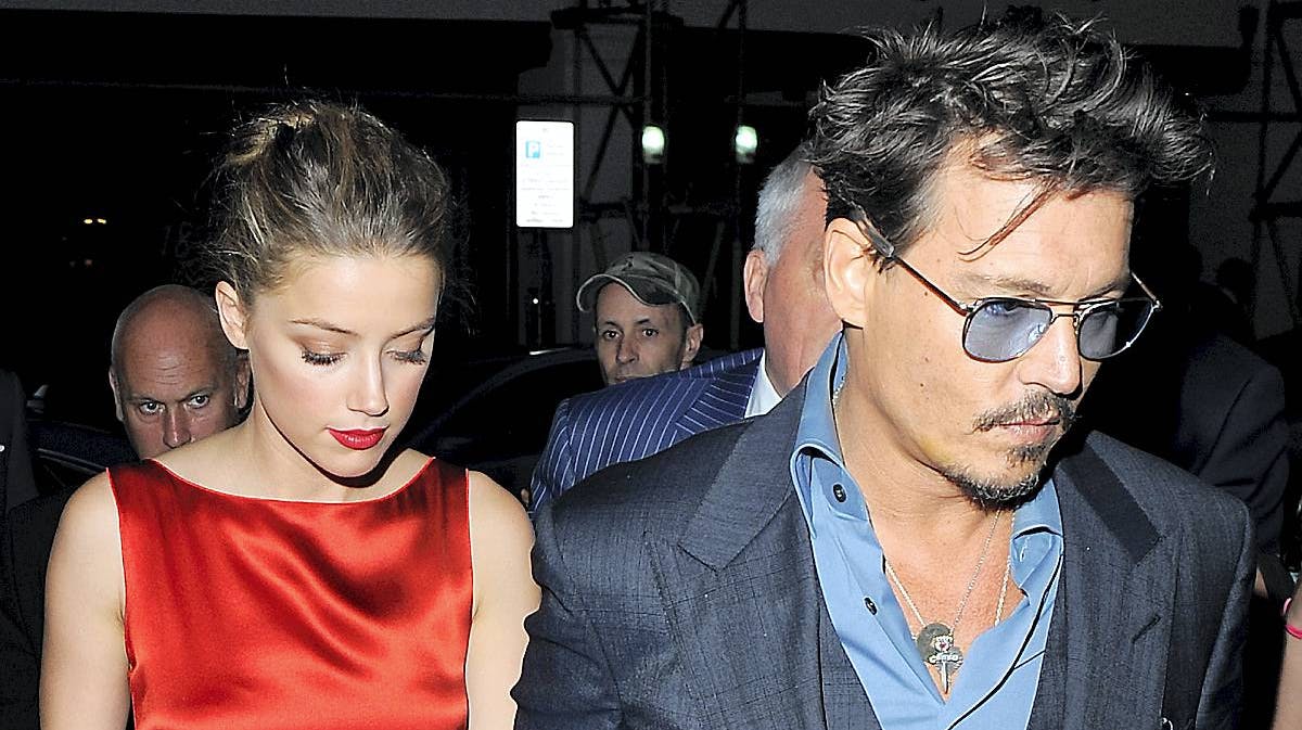 Johnny Depp og Amber Heard.