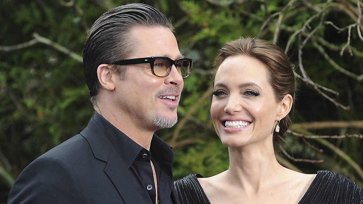 Brad Pitt og Angelina Jolie.