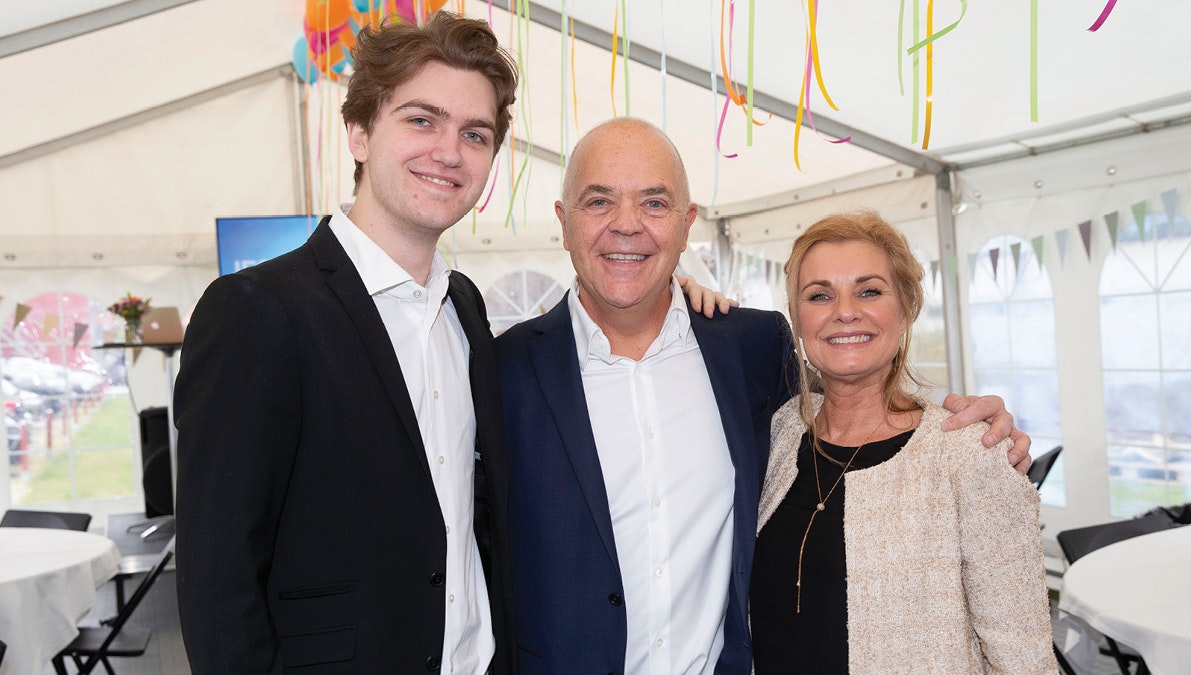 Jes Dorph-Petersen, sønnen Jens Emil og kæresten Mai-Britt Haurholm