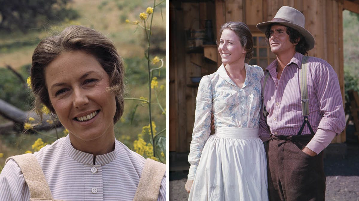 Karen Grassle og Michael Landon som Mr. og Mrs. Ingalls i "Det lille hus på prærien". 