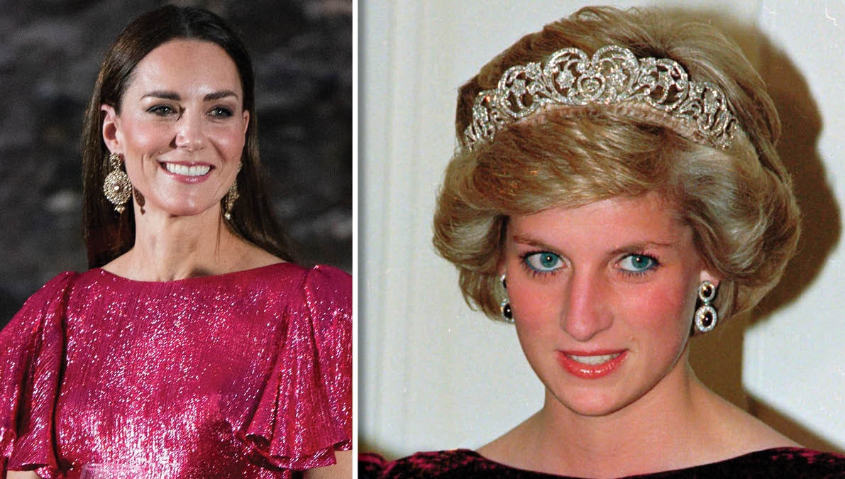 Hertuginde Catherine og prinsesse Diana. 