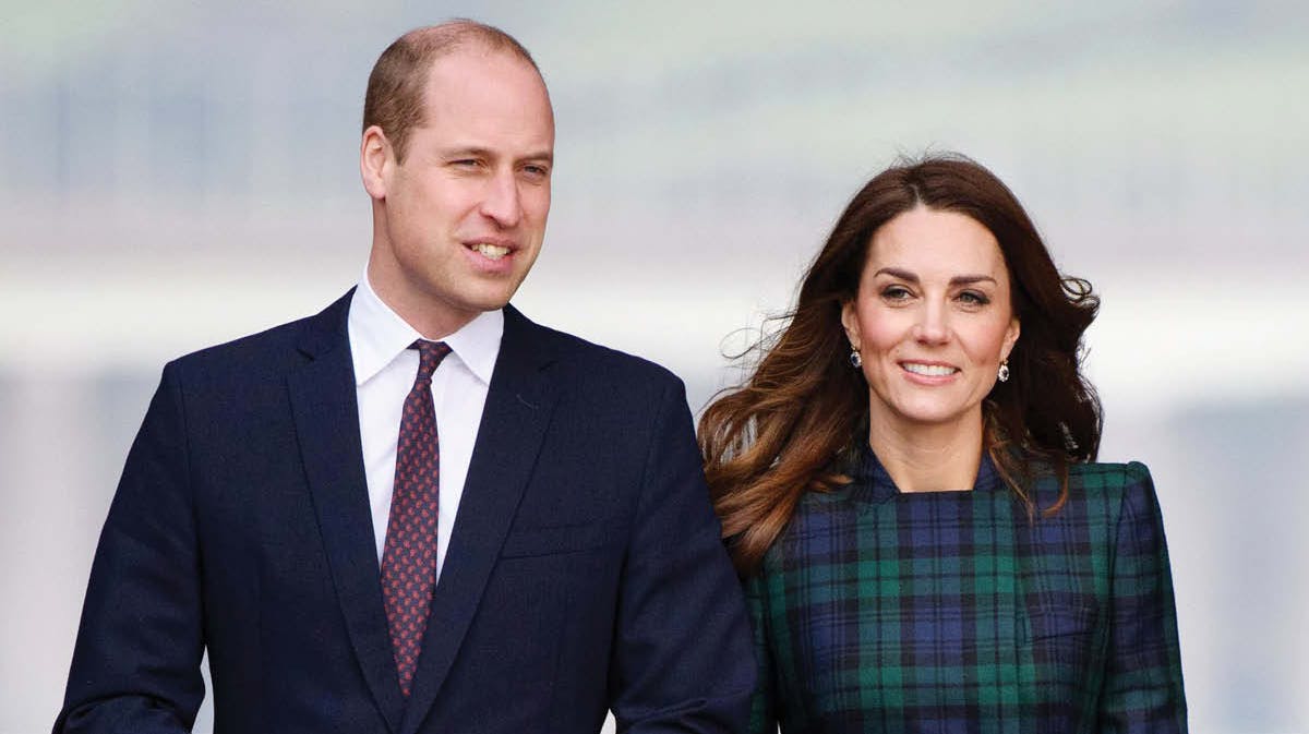 Prins William og hertuginde Catherine.