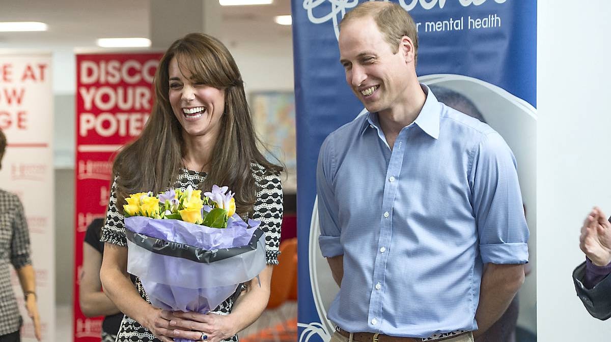 Hertuginde Catherine og prins William. 