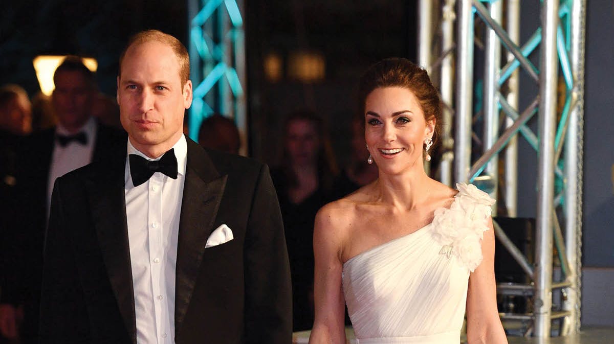 Prins William og hertuginde Catherine.