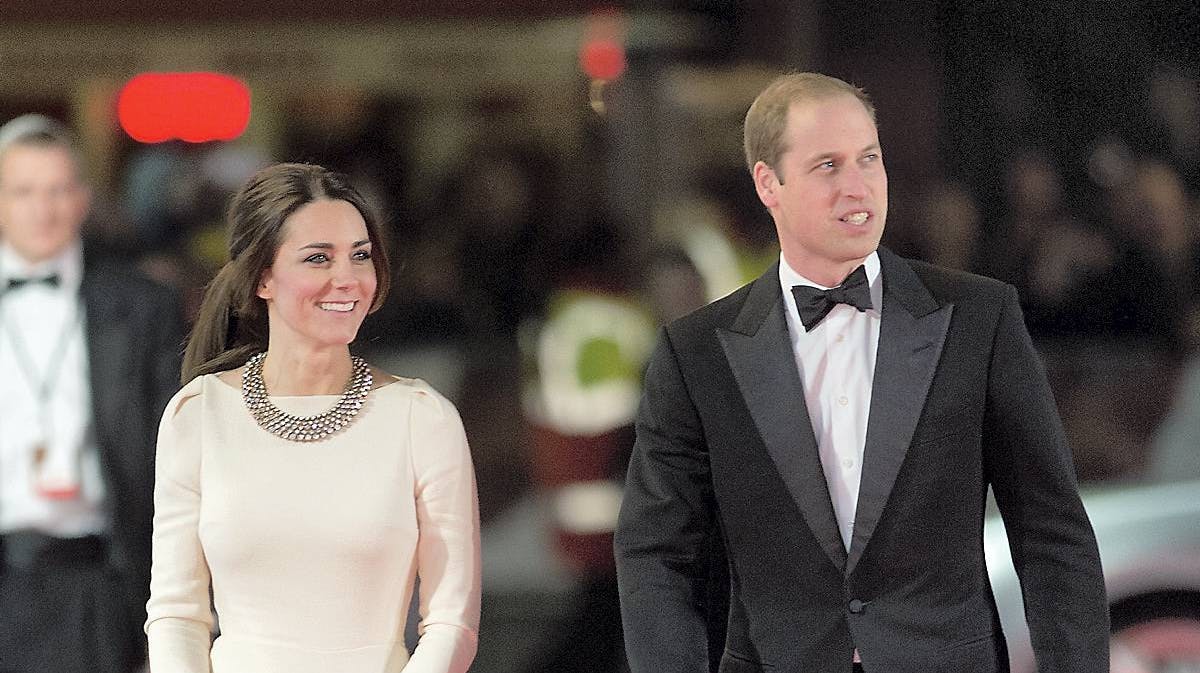 Hertuginde Catherine og prins William.
