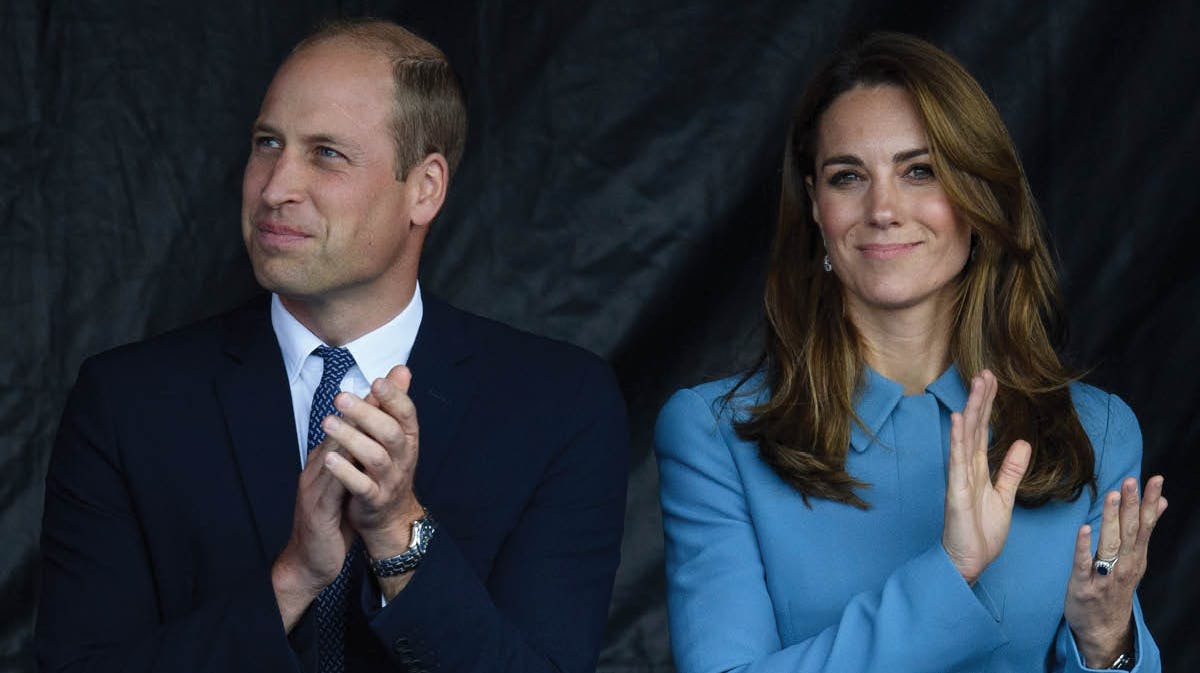 Prins William og hertuginde Catherine.