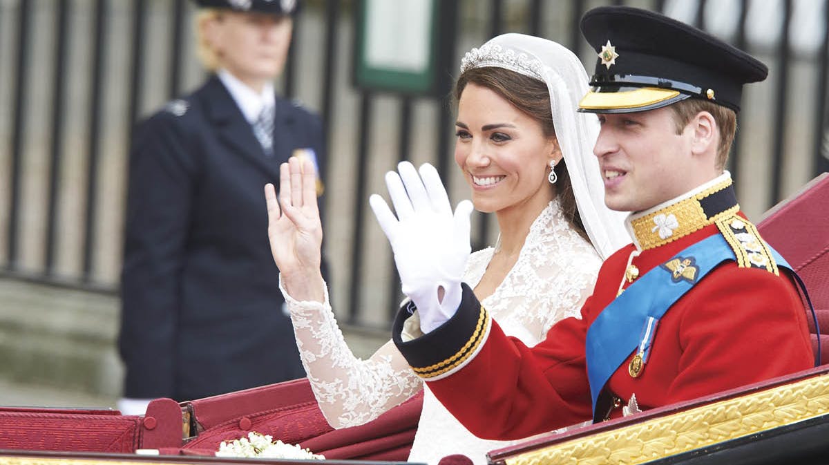 Kate og William ved brylluppet i 2011.