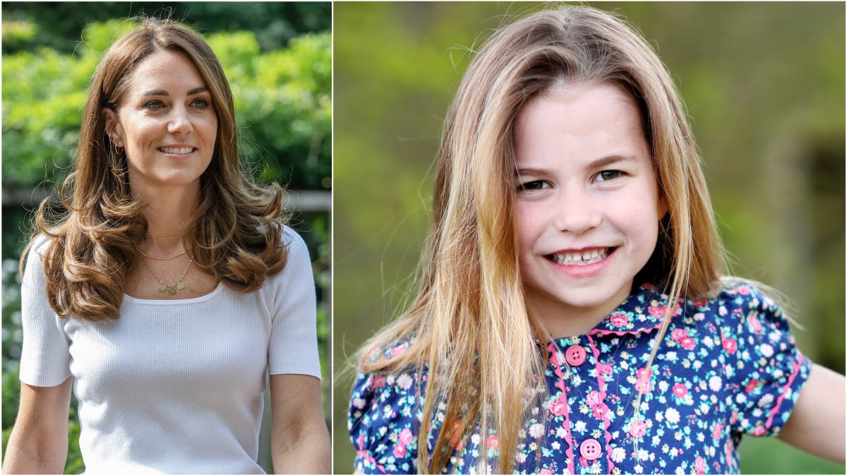 Hertuginde Catherine og prinsesse Charlotte.