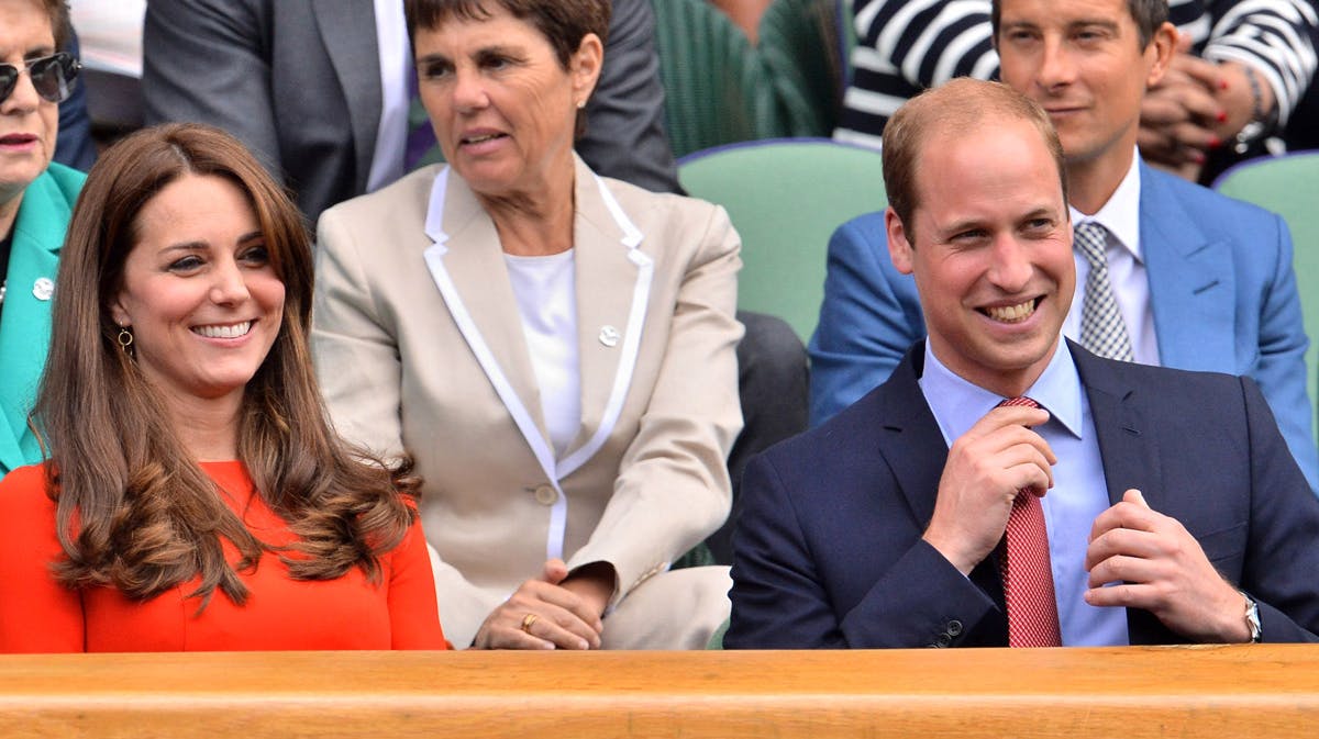 Prins William og hertuginde Catherine var tilskuere ved tennisturneringen Wimbledon 2015.