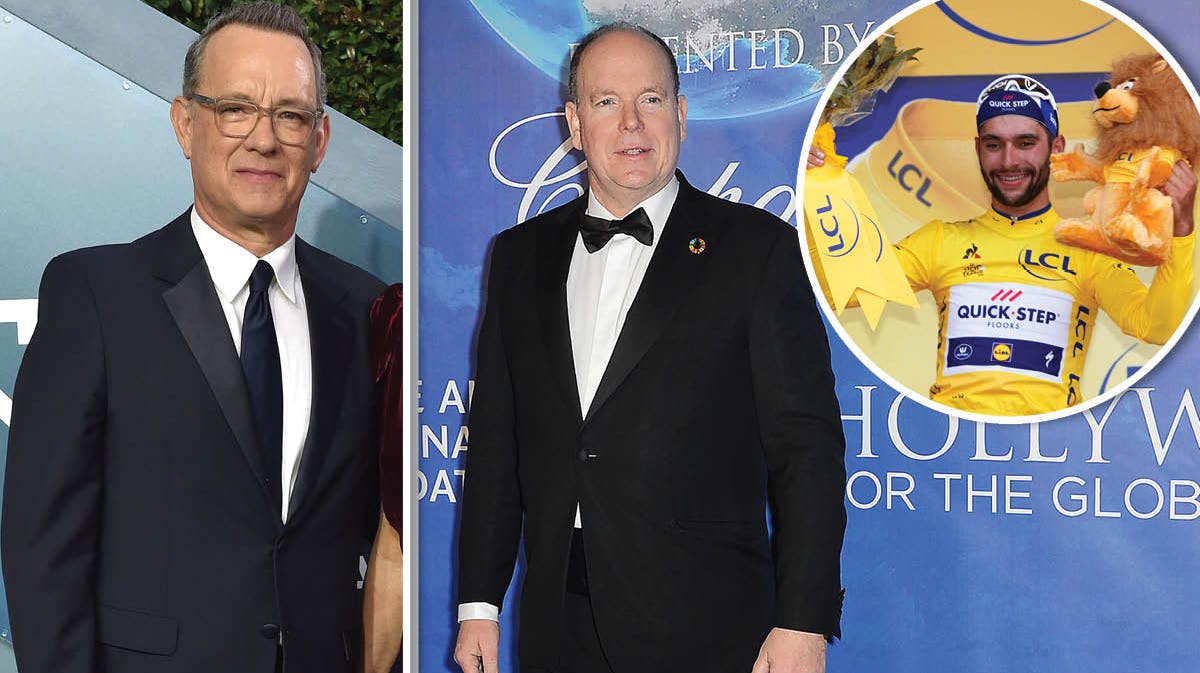 Tom Hanks, Fyrst Albert og Fernando Gaviria.