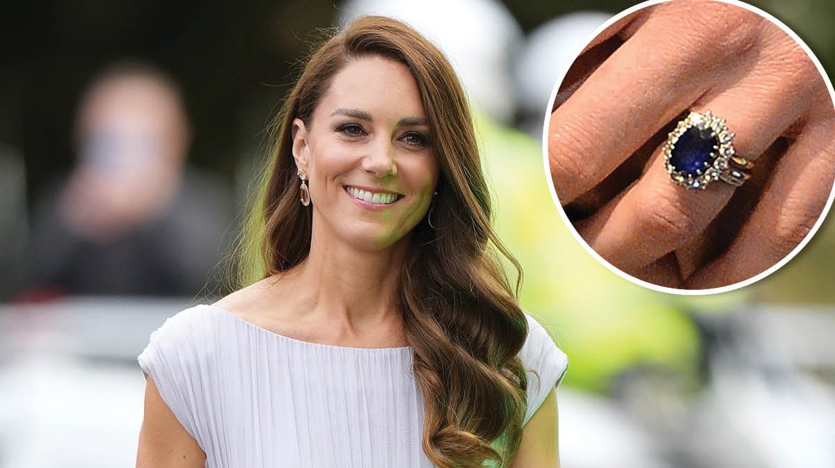 Hertuginde Kate, indsat: Kates forlovelsesring. 