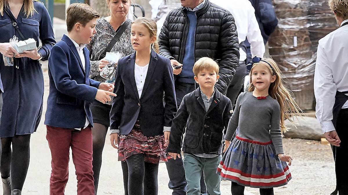 Prins Christian, prinsesse Isabella, prins Vincent og prinsesse Josephine