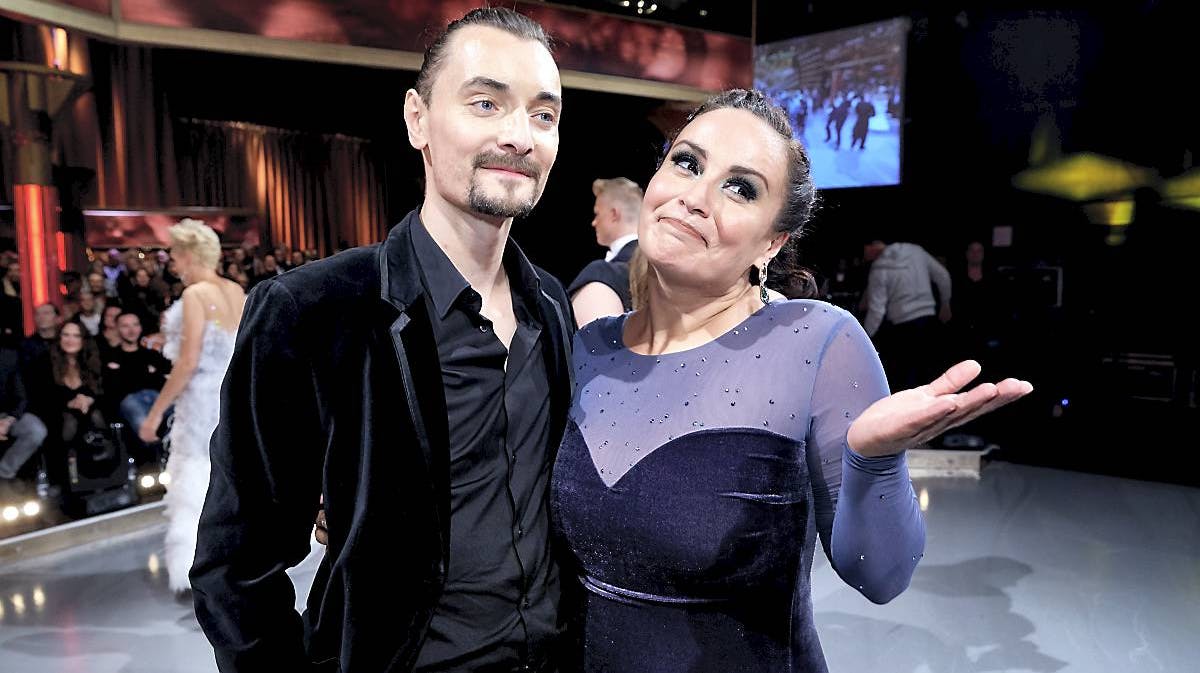 Marc Mariboe Christensen og Julie Berthelsen i "Vild med dans" 2016.