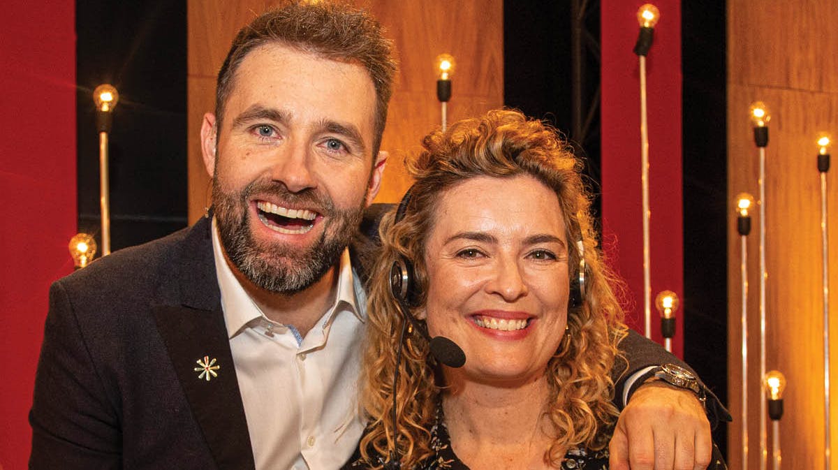 Mikkel Kryger og Camilla Kjems, der er mediechef i Aller Media