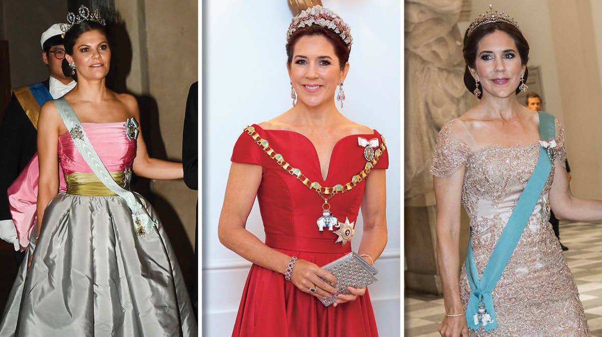 Kronprinsesse Victoria og kronprinsesse Mary.