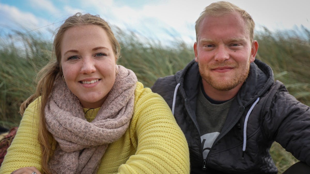 Iben og Christian i "Kærlighed hvor kragerne vender"