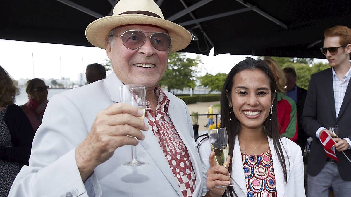 Klaus Pagh og konen Nancy klar til fest.