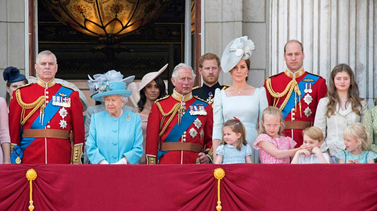 Det britiske kongehus. Arkivfoto. 