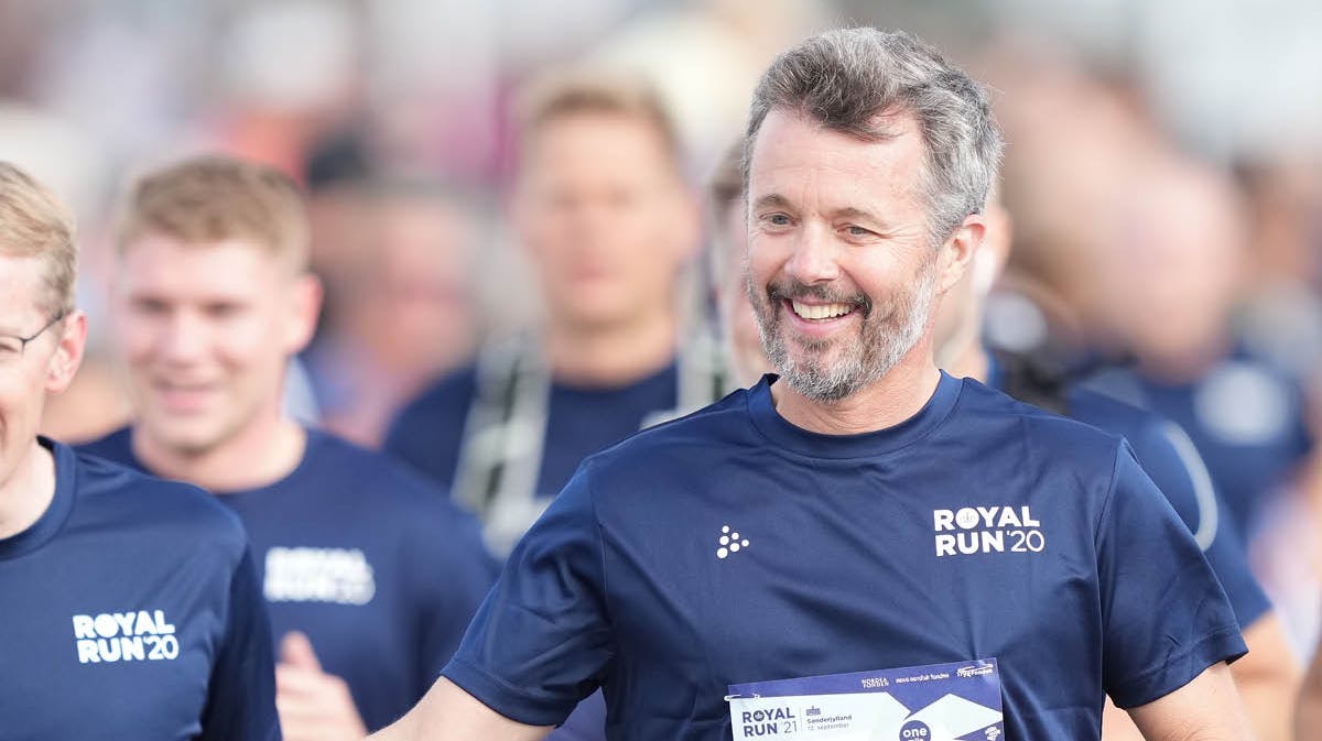 Kronprins Frederik til Royal Run 2021. 