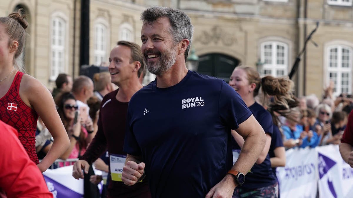 Kronprins Frederik til løbet i København. 