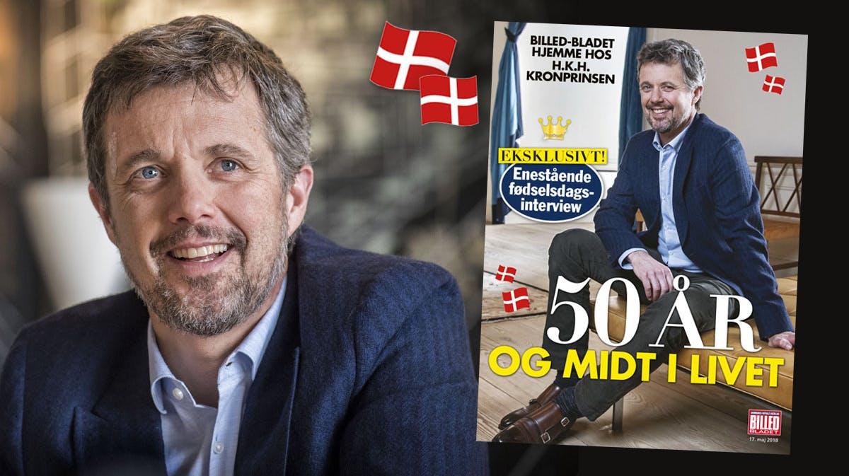 Eksklusivt interview med kronprins Frederik i BILLED-BLADET nr. 20, 2018.