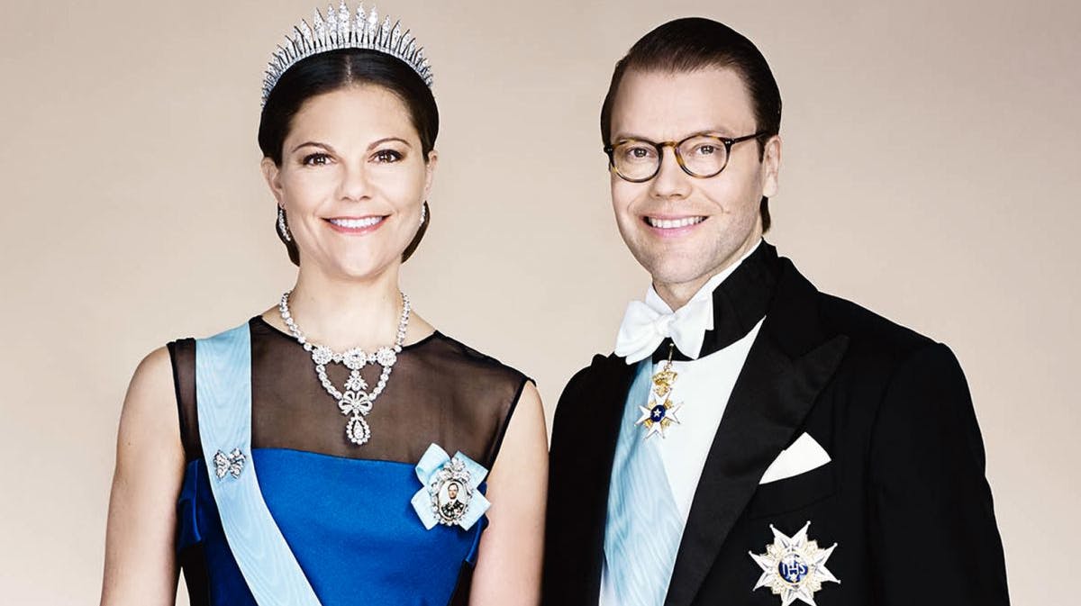 Kronprinsesse Victoria og prins Daniel.