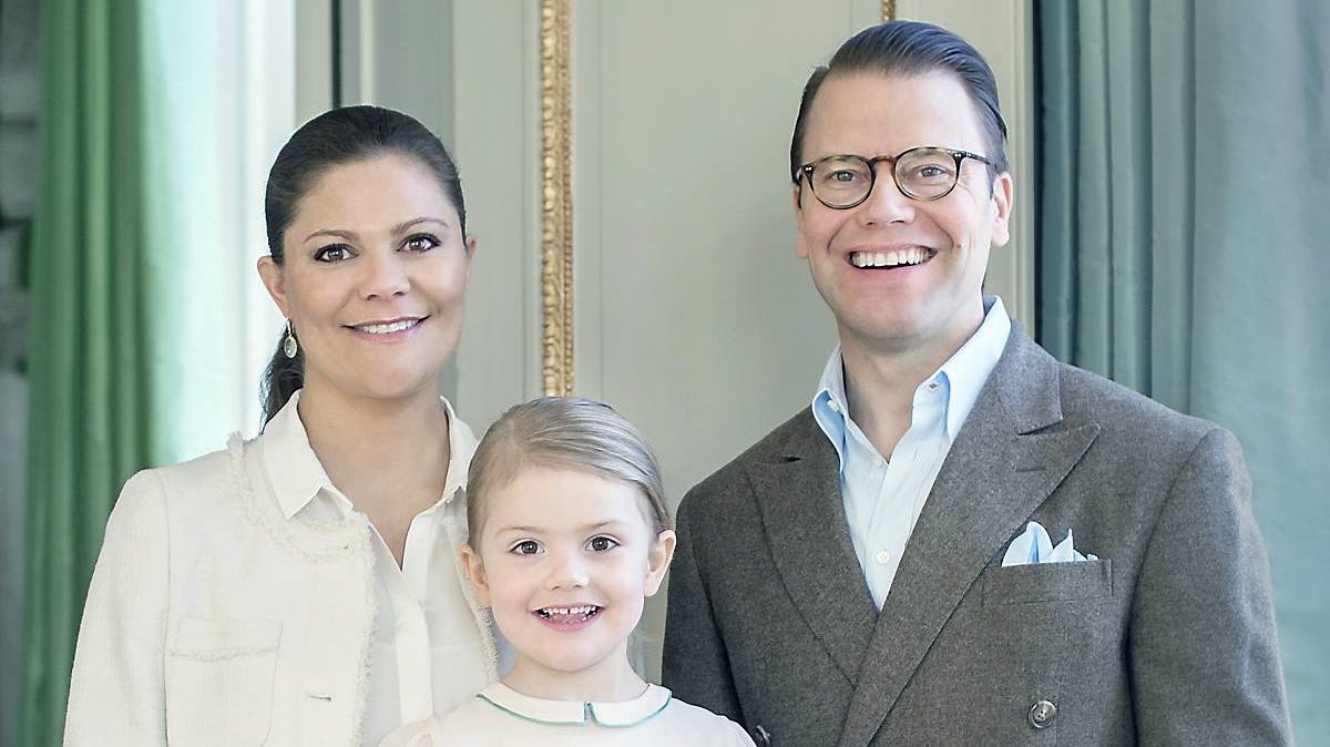 Kronprinsesse Victoria, prins Daniel, prinsesse Estelle 