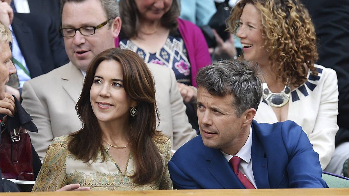 Kronprinsparret til Wimbledon.