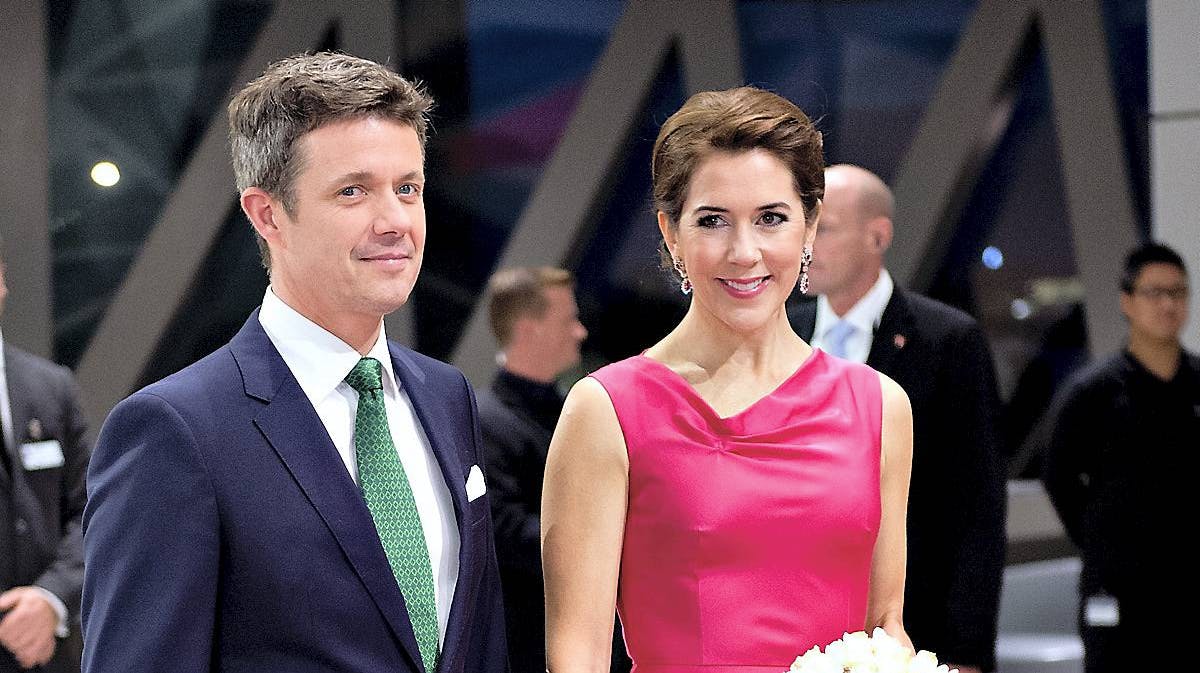 Kronprinsesse Mary og kronprins Frederik til prisuddelingen i 2014