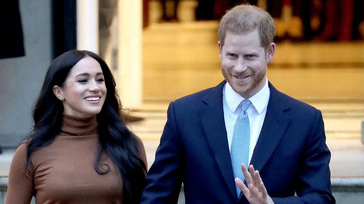Hertuginde Meghan og prins Harry. 