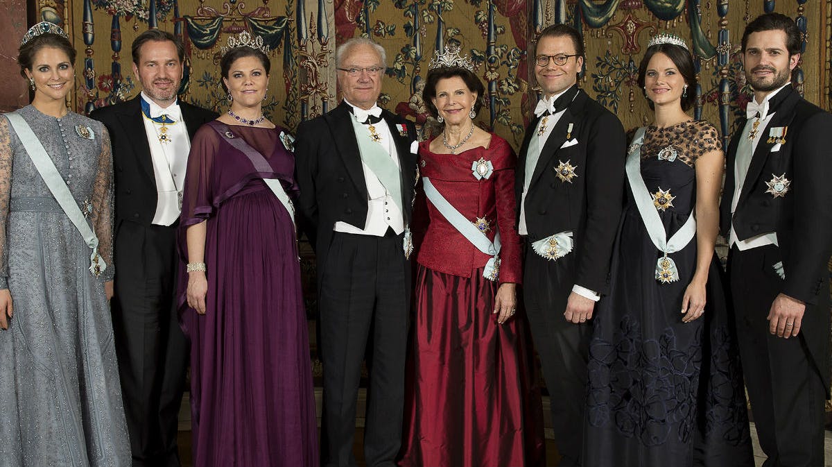 Den svenske kongefamilie. 