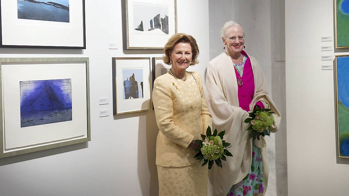 Dronning Margrethe og dronning Sonja