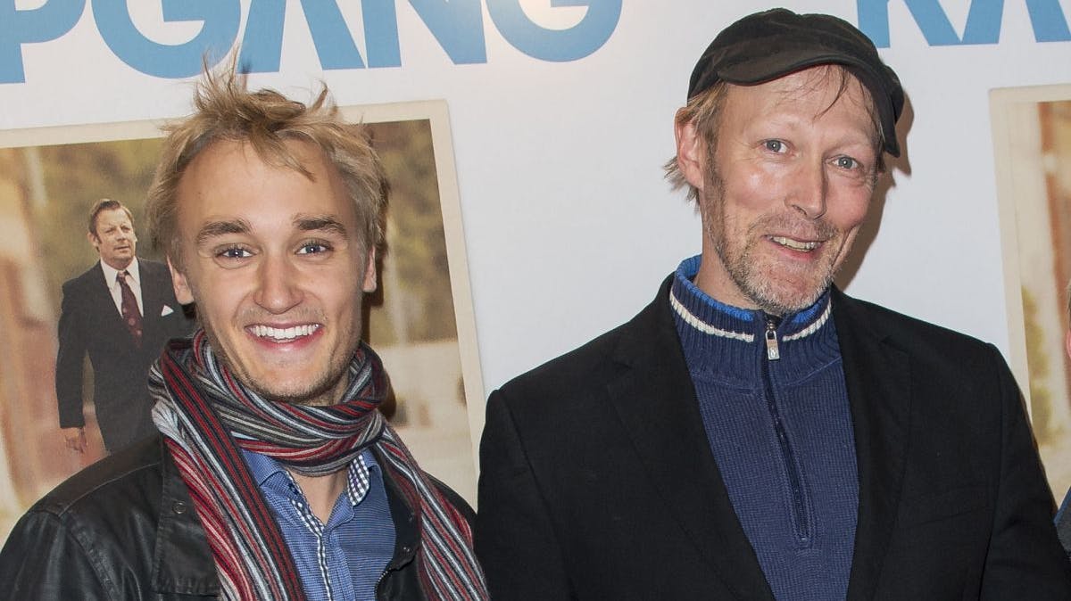 Lars Mikkelsen med sønnen Lue Dittmann Støvelbæk.