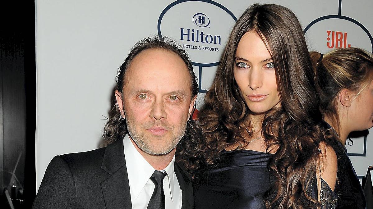 Lars Ulrich og kæresten Jessica Miller.