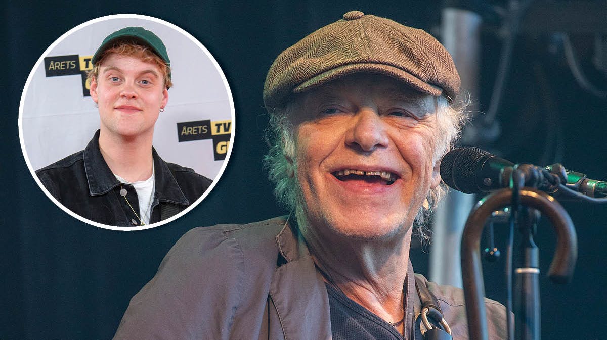 Fotomonage.Kim Larsen. Indsat: Hjalmer.