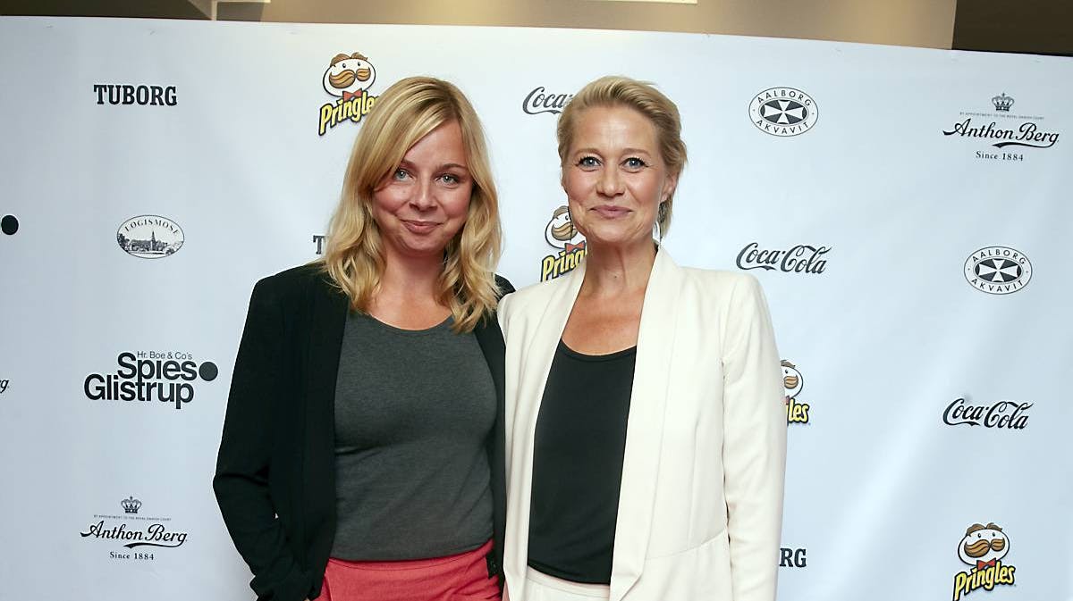 Lene Maria Christensen (t.v.) og Trine Dyrholm medvirker begge i DRs ny gigantsucces "Arvingerne".