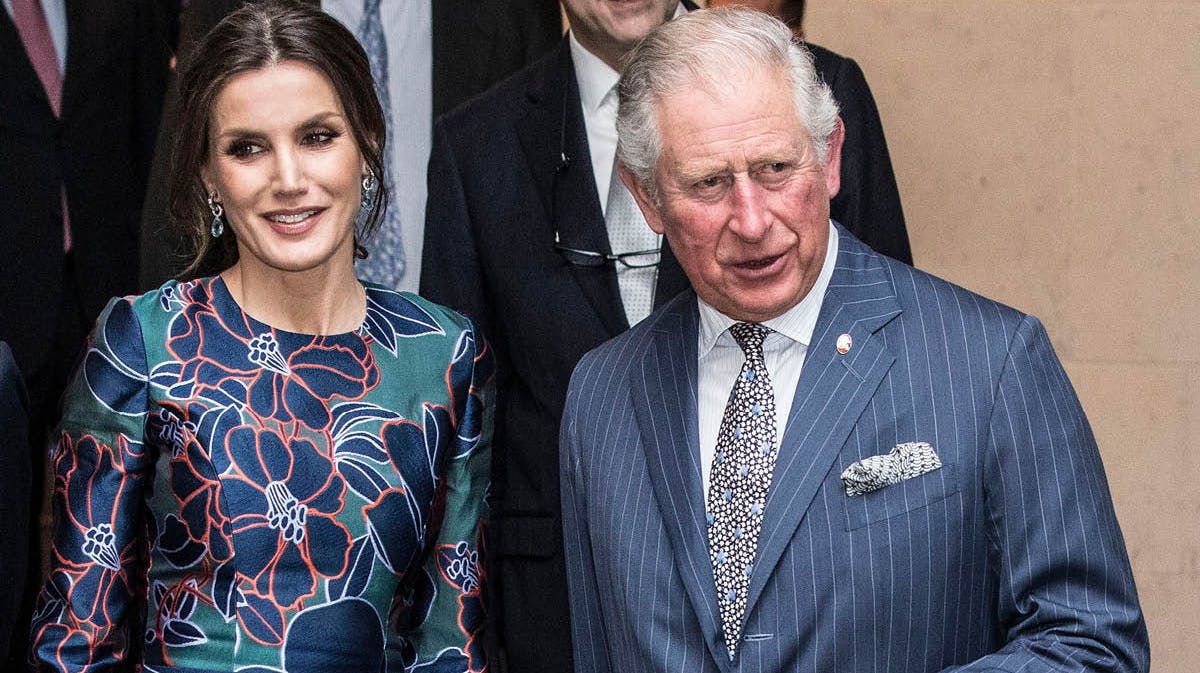 Dronning Letizia og prins Charles