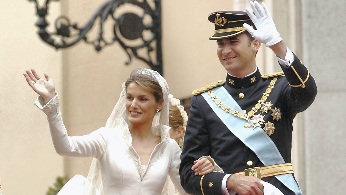 Kronprins Felipe og Letizia Ortiz blev gift den 22. maj 2004.