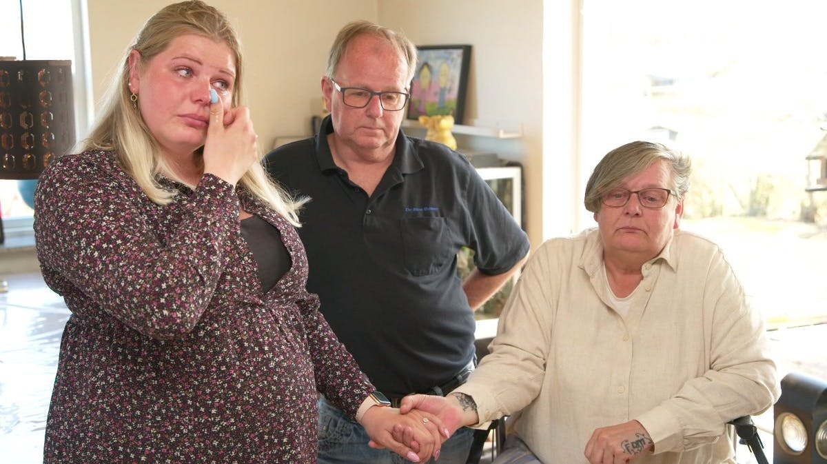 Jan og Ulla med Ullas datter Christina i "Luksusfælden"