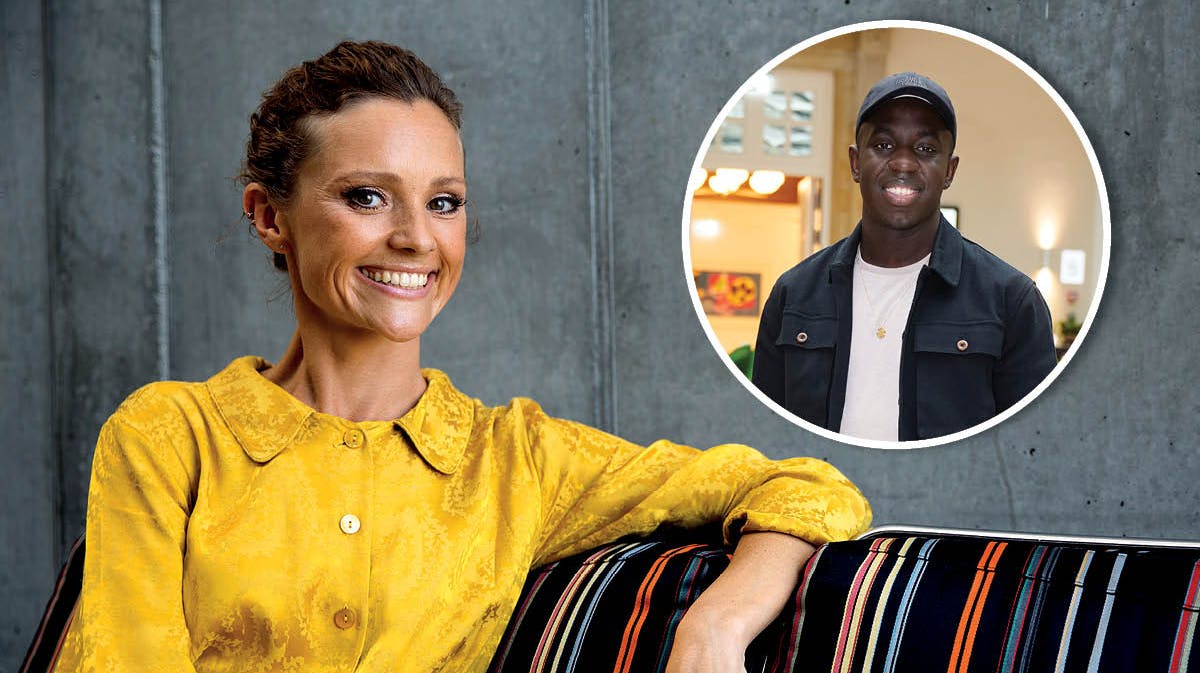 Lise Rønne og Melvin Kakooza