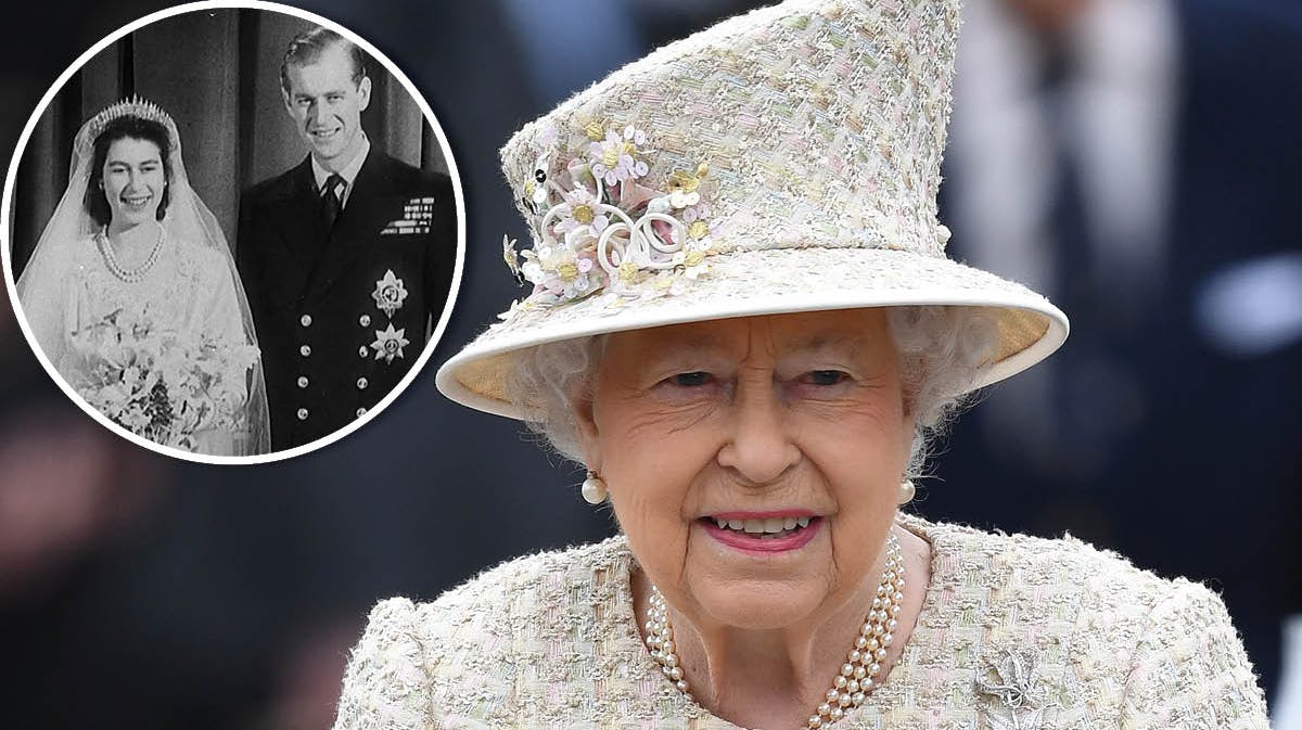 Dronning Elizabeth. Indsat: Dronning Elizabeth og prins Philip. 