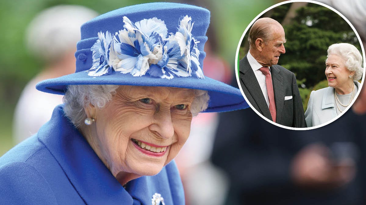 Dronning Elizabeth. Indsat: Prins Philip og dronning Elizabeth. Arkivfotos. 