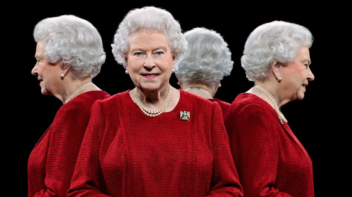 Hugo Rittson-Thomas' portræt af dronning Elizabeth.