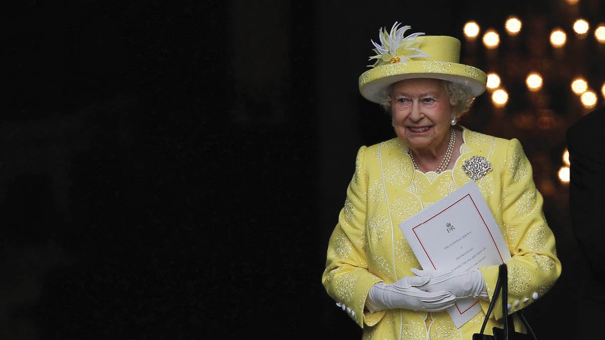 Dronning Elizabeth.