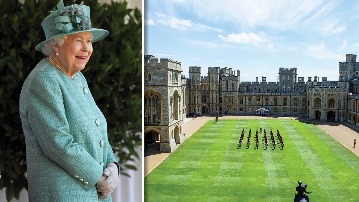 Dronning Elizabeth. Indsat: Windsor Castle.