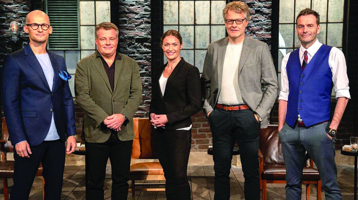 Christian Stadil, Peter Warnøe, Mia Wagner, Jan Lehrman og Jesper Buch. 
