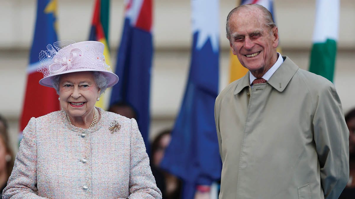Dronning Elizabeth og prins Philip.